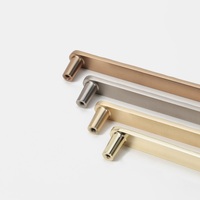 Poignées de meuble MAXERY modernes en alliage de zinc, surface texturée unique, pour tiroirs et portes, accessoires de mobilier