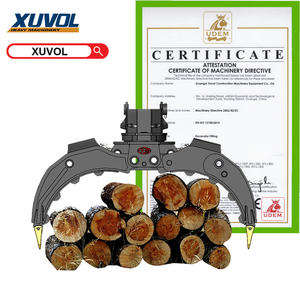 XUVOL OEM ODM Grappin à cinq griffes pour bois, avec fonction de maintien circulaire, pour excavatrice 10-20 tonnes, portée 110-600 mm, moteur orbital - Product Image 2