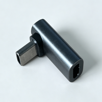Adaptateur USB-C 90 degrés en aluminium à charge rapide OTG, protection contre les courts-circuits, pour jeux mobiles, ordinateurs portables, OEM – Vente directe usine