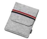 Hot Sell Sac d'ordinateur portable en feutre personnalisé Motif personnalisé avec stockage de câble de données