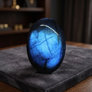 Cabujón Ovalado de Labradorita Azul Natural, Piedras Preciosas Sueltas, Certificadas por Terceros, Lote al por Mayor, Gopika Exports, para la Fabricación de Joyas - Product Image 4