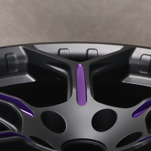 Nouveau Wangu CNC personnalisé 1 pièce 5x12 0/114.3/112 18-21 pouces violet Chrome monobloc Concave forgé roue en alliage d'aluminium - Product Image 4