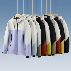 2024 ligero Delgado senderismo a prueba de viento impermeable cremallera Abrigo con capucha mujeres rompevientos - Product Image 1