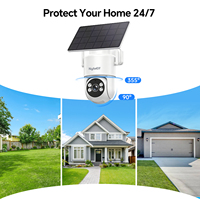 Caméra WiFi 3MP 4K à objectif unique pour la protection des villas et des jardins avec observation nocturne Hieasy
