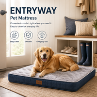Matelas pour animaux de compagnie pour la maison, épais, respirant, antidérapant, rafraîchissant, en silicone, pour les grands chiens, idéal pour les voyages