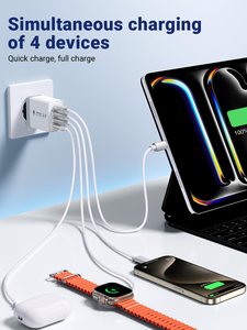 <span class=keywords><strong>Cargador</strong></span> USB de 40 W QC 3.0 Tipo C PD de 20 W con Carga Rápida para <span class=keywords><strong>iPhone</strong></span> 16 15 Samsung Xiaomi Teléfono Móvil Enchufe de Pared para UE EE. UU. Reino Unido - Product Image 3