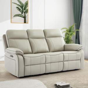 Sofá reclinable eléctrico, mesa plegable, portavasos de cuero transpirable/salidas/Puertos de 1/2/A, sofá reclinable eléctrico para - Product Image 1