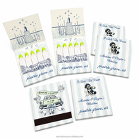 Allumettes de sécurité en bois personnalisées imprimées, écologiques, avec boîte à allumettes personnalisée pour les souvenirs de mariage et de fête