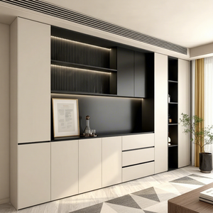 <span class=keywords><strong>Buffet</strong></span> <span class=keywords><strong>en</strong></span> bois <span class=keywords><strong>massif</strong></span> <span class=keywords><strong>noyer</strong></span>, meuble de rangement moderne pour salle à manger - Product Image 1