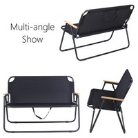 Portable 2 Places Pliable Balançoire Chaise Extérieure Pliante Chaise De Camping En Plein Air Durable