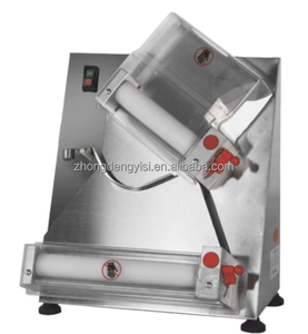16-Inch Automatic Electric Pizza <b>Dough</b> Press & <b>Roller</b> Making <b>Machine</b> Commercial Bakery Equipment for Use - Product Image 1