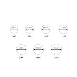 Palla da Allenamento Antiscivolo in PVC con Logo Personalizzato Rising Fitness per Palestra, Bodybuilding ed Esercizi - Product Image 3