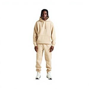 Chándal con Capucha para Hombre, 100% Algodón, Color Sólido, Corte Regular, Sudadera Casual a Prueba de Viento, Ropa de Invierno de Longitud Completa, Diseño 2 en 1 - Product Image 4