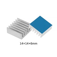 Radiateur de refroidissement en aluminium multi-échelles, pour puce électronique IC Raspberry Pi, avec bande conductrice thermique, 1/10 pièces
