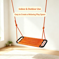 Balançoire pour enfants en plastique tressé à la main Ropecube pour l'intérieur/l'extérieur, jardin, cour, aire de jeux, garderie, école - 3 ans et plus, installation facile
