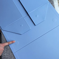 Conception personnalisée grande énorme boîte de papier Jumbo bleue emballage boîte pliable rigide avec aimant et poignée