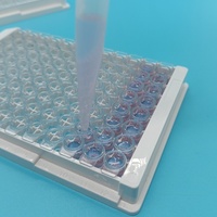 Microplaque de laboratoire à haute adsorption Plaque Elisa en plastique détachable à fond plat