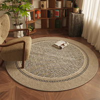Karpet Cetak Digital Modern Ruang Tamu Sofa Meja Kopi Karpet Loop-Pile Kursi Putar Ruang Belajar Bantal Kursi Goyang Kamar Tidur