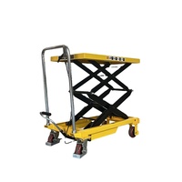 Table élévatrice à double ciseaux hydraulique à essence WEMALIFT PT 100KG avec une hauteur de plateforme maximale de 6 m