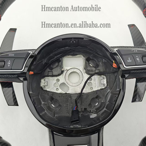 Volante Deportivo de Fibra de Carbono Perforada con Franja Roja Superior para Audi A3 A4L A5 A6L A7 Q3 Q5, el Más Popular - Product Image 2