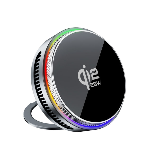 2025 Brand New 25w Wireless Charger Semiconductor Wireless Charger with Cooling Fan 25W Fast Wireless Charging for iphone 17