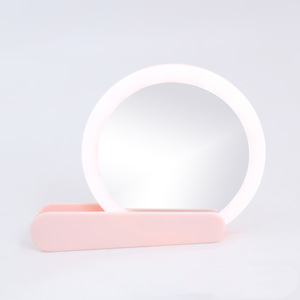 LED Hand <b>Mirror</b> Portable Pocket Makeup <b>Mirror</b> Hand Held <b>Mirror</b> Custom Logo with Lights - Product Image 3