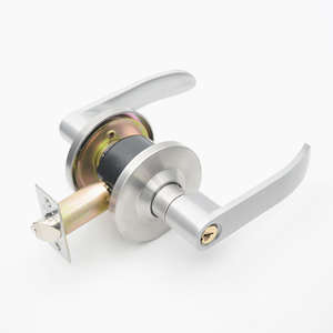 円筒形レバーセット プレミアムレバー ドアハンドル ロックセット メーカー直販 耐久性のある室内ドアロック - Product Image 2