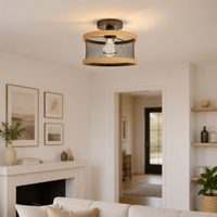 Plafonnier LED rond en fer au design nordique simple et moderne, avec télécommande, pour salon, chambre et salle à manger