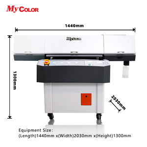 Mycolor 9060 phun kỹ thuật số UV phẳng máy in impresora <span class=keywords><strong>3D</strong></span> logo cho vải trường hợp Sticker Golf Bóng Glossy Matte máy in - Product Image 2