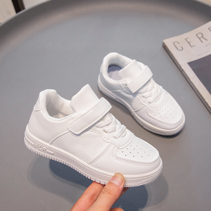 Scarpe <span class=keywords><strong>bianche</strong></span> per bambini scarpe da ginnastica <span class=keywords><strong>bianche</strong></span> primavera estate traspiranti scarpe da scuola elementare scarpe da ragazza bordo bianco - Product Image 3