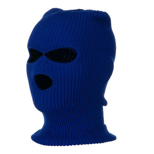 100% Acryl Großhandel Ski masken Benutzer definiertes Logo Sturmhaube Gestrickte Ski maske 3-Loch-Skimaske - Product Image 1