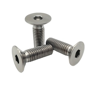 Tornillo de disco de <span class=keywords><strong>freno</strong></span> de rosca M4 de titanio Gr5 ANSI y perno avellanado de titanio de cabeza hexagonal estándar <span class=keywords><strong>DIN</strong></span> - Product Image 1