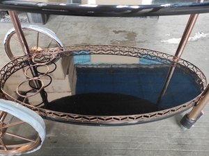 <span class=keywords><strong>Carrello</strong></span> Portabevande di Lusso Moderno in Oro Rosa a 4 Ruote, <span class=keywords><strong>Carrello</strong></span> Portabottiglie a 3 Livelli <span class=keywords><strong>per</strong></span> Hotel, Ristoranti, Casa e Bar - Product Image 5