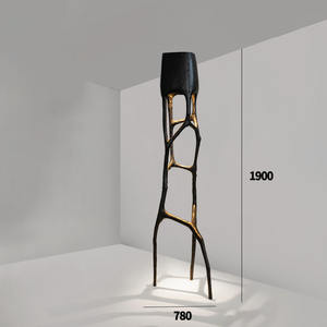 Lampe sur pied de sculpture moderne nordique, hall d'hôtel, département des ventes, décoration de magasin, coin, sculpture LED originale, lampe sur pied - Product Image 1