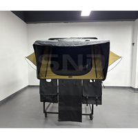 Tente de toit rigide ABS à ouverture latérale SNDN pour camping 4x4, tente de toit pliable quatre saisons pour 4 personnes