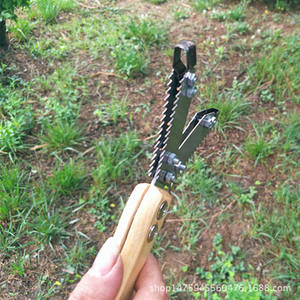 Sierra de corte de corteza de doble hoja Feimaotui de 180 mm, de acero con alto contenido de carbono, en forma de V, para cortar corteza de árbol de jujube - Product Image 1