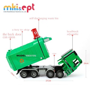 Modellino di <span class=keywords><strong>Camion</strong></span> della <span class=keywords><strong>Spazzatura</strong></span> a Frizione EPT Toys con Bidoni della <span class=keywords><strong>Spazzatura</strong></span> - Product Image 6