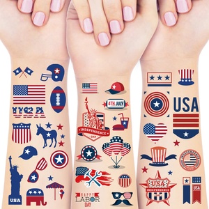 Tatuajes Temporales de Fútbol Americano 2026, Bandera de EE. UU. y Estatua de la Libertad, Tatuajes a Prueba de Agua para Aficionados al Fútbol Americano - Product Image 1