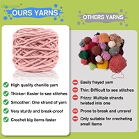 2025 Moderne Adultes Enfants Cadeau Débutants Démarreur Tutoriels Vidéo Facile Animal Éléphant Amigurumi Crochet Kit Fil Ensemble