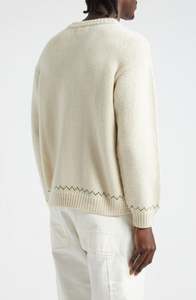 Haut en tricot décontracté personnalisé Pull en tricot à motif jacquard Pull à col rond pour hommes - Product Image 4