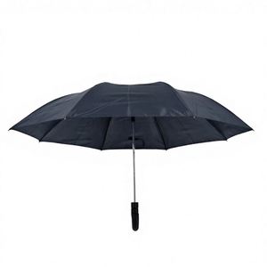 Paraguas Promocional con Logotipo OEM, Plegable en 2 Secciones, Resistente al Viento, Negro, con Mango en J, Regalo Empresarial, para Viajes - Product Image 4