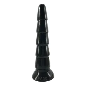 FAAK-G162 26.7cm big soft silicone dildo anal ass plug FAAK sex shop pink black 10.5 inch long anal big plug for anal pleasure