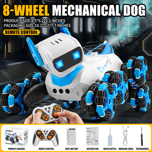 F01 Plastic RC Robot Dog <b>Smart</b> <b>Remote</b> <b>Control</b> Stunt Walking Dancing Programming Interactive Educational DIY Toy Light Sound for - Product Image 3