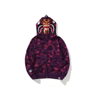 <span class=keywords><strong>Sudadera</strong></span> con Capucha y Cremallera Completa Bapees Camuflaje Tiburón de Alta Calidad 2026, 100% Algodón, Unisex para Hombre y Mujer, Estilo Urbano - Product Image 6