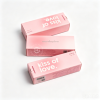 Boîte d'emballage cosmétique personnalisée de luxe en carton blanc mat, couleur dégradée pour rouge à lèvres et soins de la peau