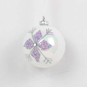 Fabriek Nieuwe Aankomst Kerstboom Accessoires Opknoping Handgeschilderde Glitter Festival Feest Decoratie Kerstbal - Product Image 6