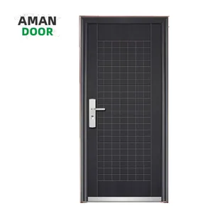 Porte singole principali porta AMAN nuovo design appartamento camera da letto porte in acciaio nero