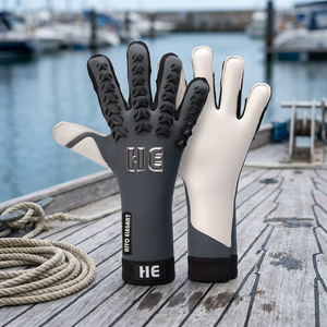 Gants de gardien de but personnalisés Gants de gardien de but allemands en latex de qualité supérieure personnaliser le logo en caoutchouc sangle amovible couleur unie - Product Image 3