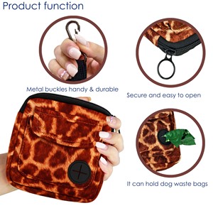 Free sample High Quality Waterproof Walking Waste Pet Food Large Storage <b>Dog</b> Training Treat Pouch with <b>Water</b> <b>Bottle</b> Holder - Product Image 2