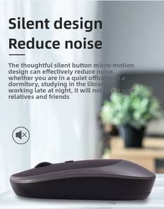 Souris sans fil Lulin, souris d'ordinateur silencieuse BT et 2.4G avec 1600 DPI, souris de bureau ergonomique, souris portable et mignonne pour ordinateur portable/PC/<span class=keywords><strong>Mac</strong></span> - Product Image 5